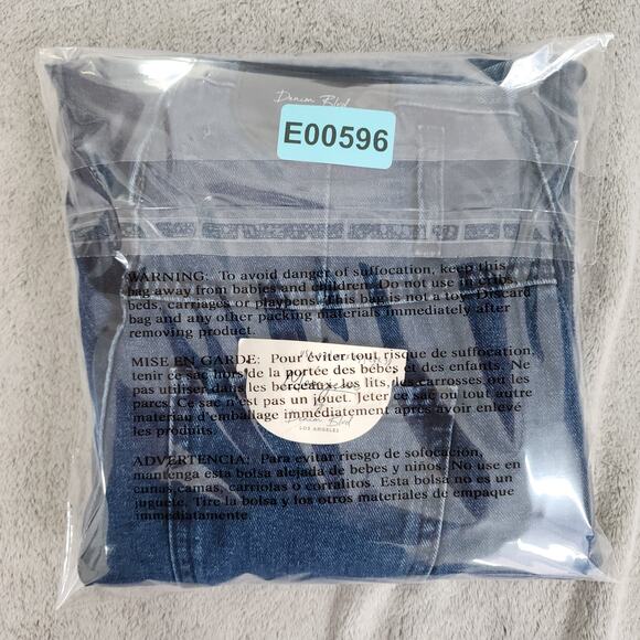 NEW Denim Blvd Mom Jeans Womens Size 3 Blue High Rise Front Seam Tapered Leg - Picture 12 of 12